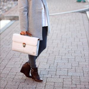 Snake emBossed Satchel